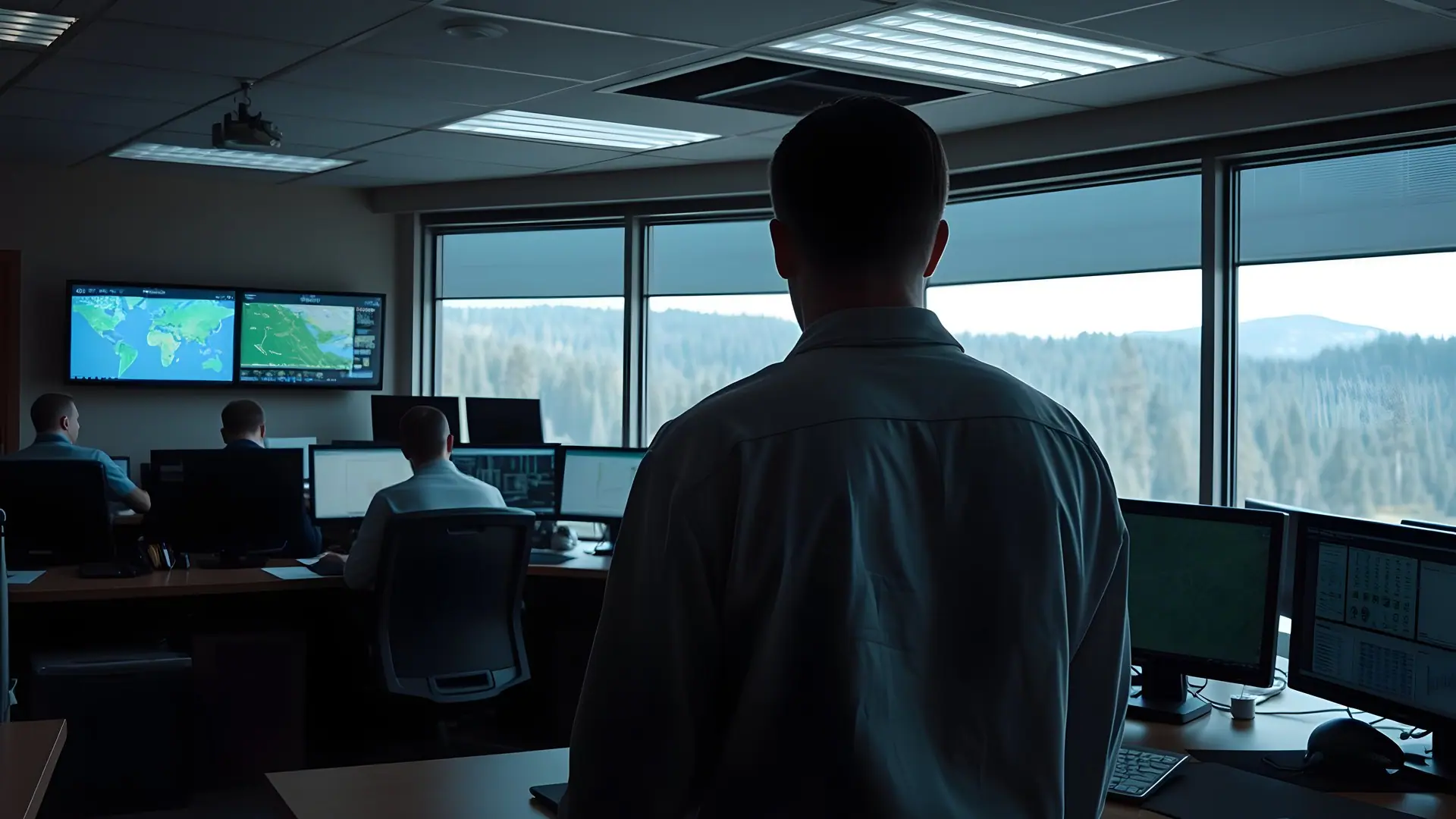 An emergency operations centre in daylight